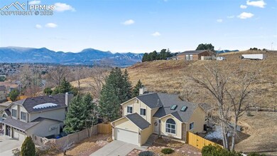 Bird's eye view featuring a mountain view