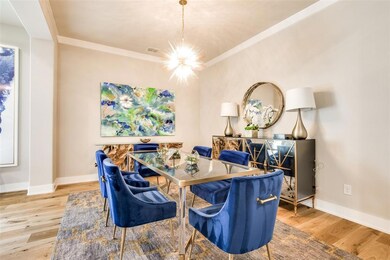 Dining room is open to the living area , kitchen a