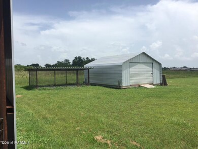 Storage building and dog kennel on Bias