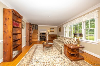 Living Room, triple window overlooking front yard