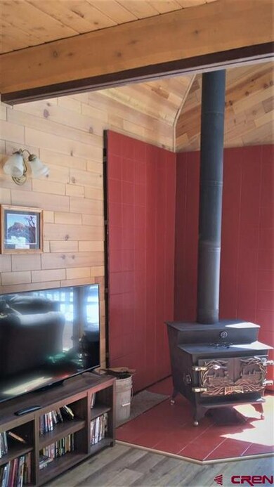 Wood stove in Living Room