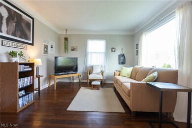 Lustrous hardwood flooring throughout