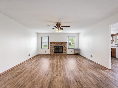 Brick Fireplace