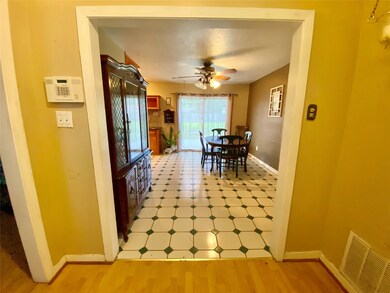 Foyer looking into the dining room.
