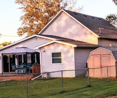 Fenced back yard
