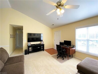 Living room and hallway to bedrooms