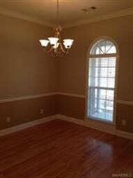 On entering, the dining room is on the right.