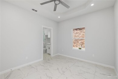 Unfurnished room with ceiling fan
