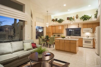 Family Room Wide Open to Kitchen
