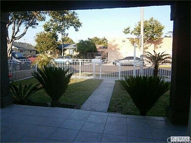 View of front yard from the porch.