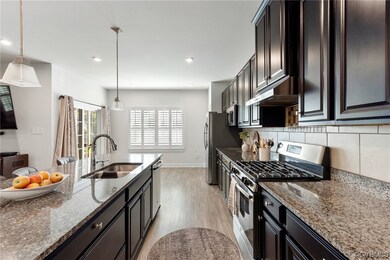 Large kitchen is a chef's dream! EVP flooring, rec