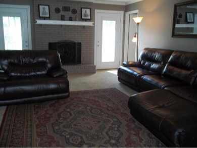 fireplace in living room