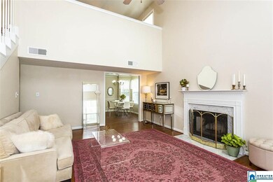 This living space is just off of the kitchen.