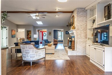 Living Area with Vaulted Ceiling