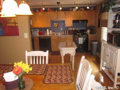 Kitchen Dining Updated lighting and a view of the 