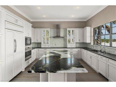 Custom Kitchen with water views on two sides.