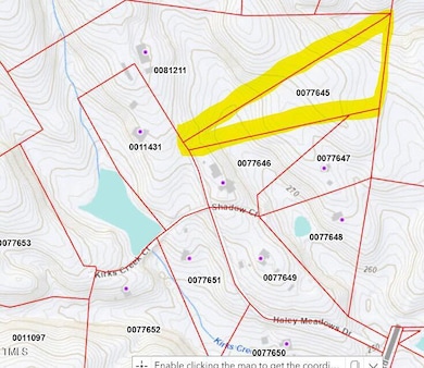 Map of Haley Meadows Parcel