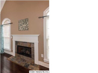 The ventless fireplace adds a lovely focal point a