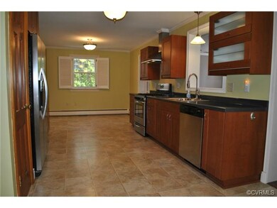 Beautifully remodeled kitchen has stainless applia