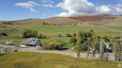 View of mountain feature with a rural view