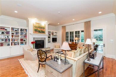 The Great room is both spacious and cozy with cust