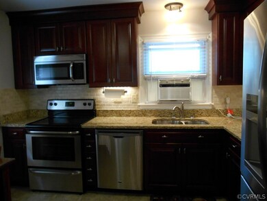 The remodeling includes the  all  new appliances as the stainless steel sinks, dishwasher, oven, microwave oven, and beautiful refrigerator and a gorgeous tile floor!