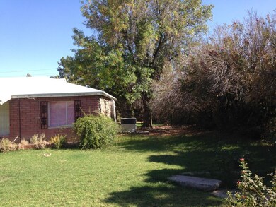 west side of the house