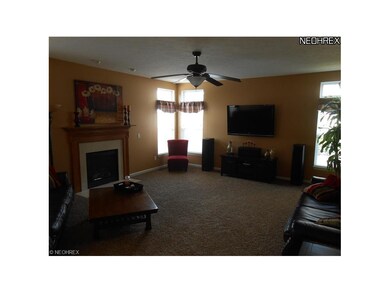 Brand new carpet in the family room.