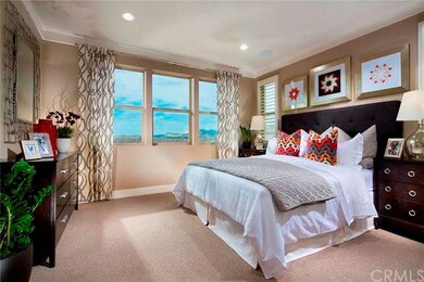 Stunning master bedroom, as shown in the model.