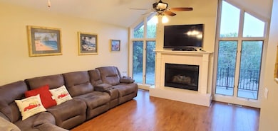Living Room With Fireplace