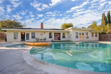 Backyard with the pool