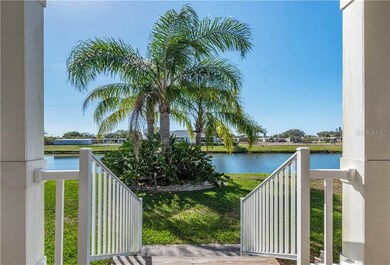 Canal view from rear porch with clubhouse in view.
