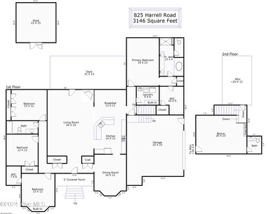 Floor Plan - 825 Harrell Road