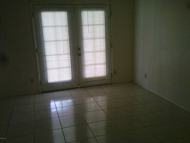 French doors from master bedroom