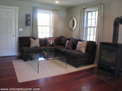 Living room and wood-burning stove