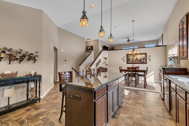 Upgraded 8 foot granite center island