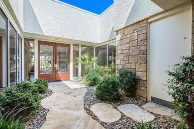 Garage access into courtyard