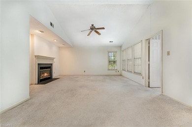 View from front foyer with parquet floors