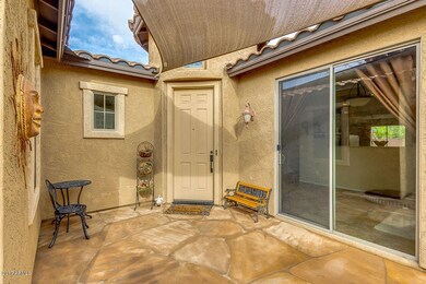Private courtyard entry