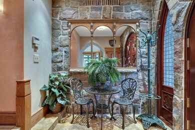 Foyer with Marble Floors