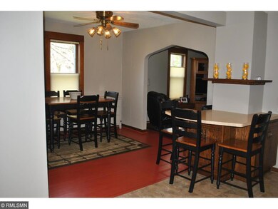 Open floor with kitchen and dining, darling painte