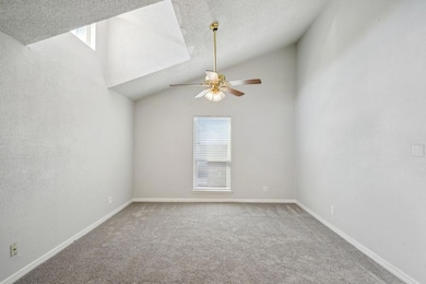 Vaulted Ceilings and Skylight.