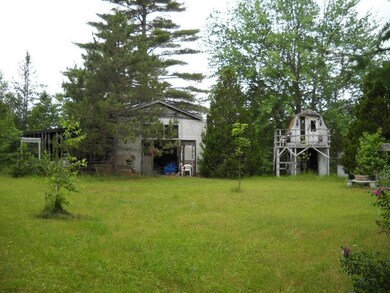 Barn and tree house style structure.