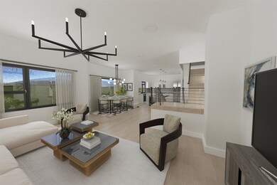 Living room example rendering highlighting the ope