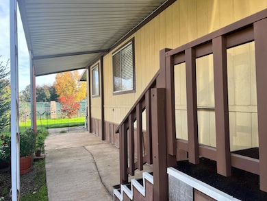 Awning over entrance