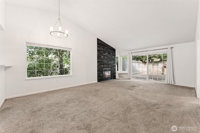 Large living room & dining areas.