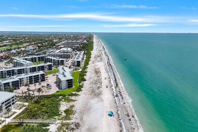 Drone / aerial view of unending shoreline