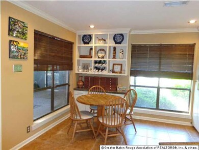 Breakfast area with lovely built-in's.