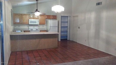 View from Family Rm to Dining & Kitchen!