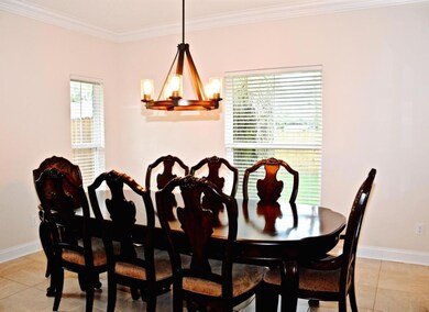 Spacious dining room